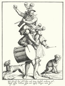 The Drummer and the Fifer (engraving) by Lorenz Strauch