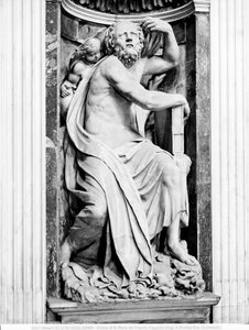 The prophet Elijah, in the Chigi Chapel by Lorenzetto