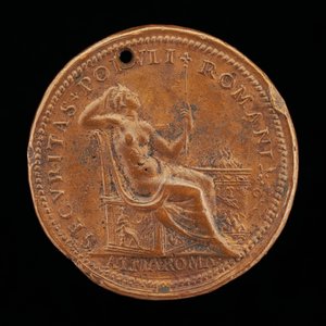 Securitas near an Altar [reverse] by Lorenzo Fragni