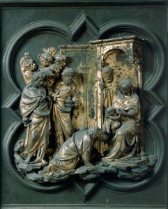 North Gate, Exterior Detail: Adoration of the Magi
