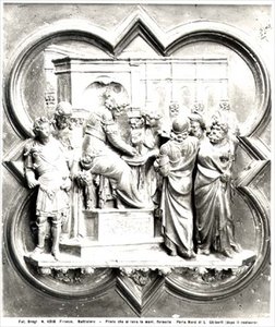 Pontius Pilate Washing His Hands, relief from the Baptistry doors, c.1403 by Lorenzo Ghiberti