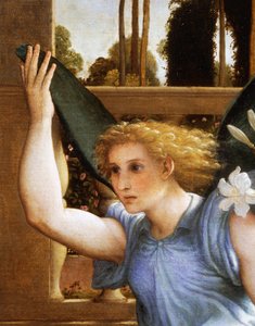 Announcing Angel (detail) by Lorenzo Lotto