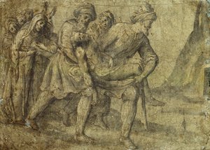 Christ Carried to the Tomb by Lorenzo Lotto