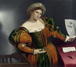 Portrait of a Venetian Woman as Lucretia