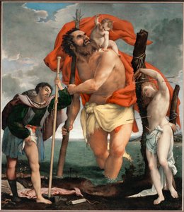 Saint Christopher between Saints Rochus and Saint Sebastian