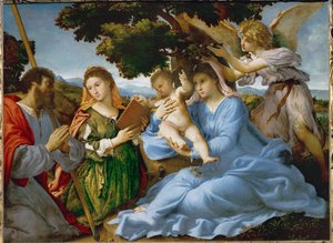 Virgin and Child with Saint Catherine of Alexandria and Saint James the Elder