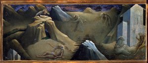 Episode of the Life of St Onofrio or Onuphrius. Painting by Lorenzo Monaco
