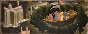 Saint Nicholas Calming the Tempest by Lorenzo Monaco