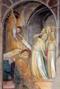 Archangel Gabriel Announces the Coming Birth of John the Baptist to Zechariah (detail) by Lorenzo Salimbeni