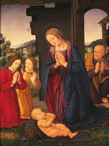 The Adoration of the Child and Angels