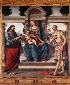 Virgin with Child and Two Saints, St Matthew and St Jerome