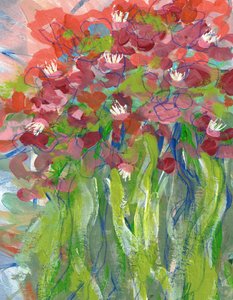 Vibrant Floral Abstract