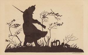 Silhouette of a German Soldier, World War I by Lotte Nicklass
