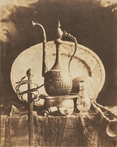 [Still Life with Vase and Sword] by Louis-Rémy Robert