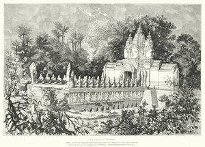 Gate of Angkor, Cambodia by Louis (after) Delaporte