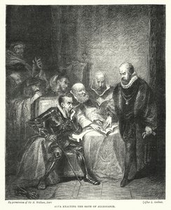 Alva exacting the Oath of Allegiance (engraving)