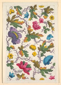 Floral Design for Printed Textile by Louis Albert DuBois