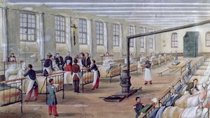 Military Hospital of Val-de-Grace in Paris, 1854 by Louis Amable Crapelet