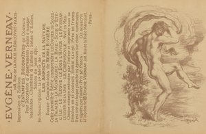Dancing Nude and Advertisement for Eugène Verneau