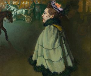 Woman at the Champs-Elysees by night by Louis Anquetin (1861-1932) by Louis Anquetin