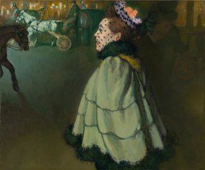 Woman at the Champs-Élysées by Night by Louis Anquetin