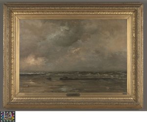 Seascape at De Panne by Louis Artan de Saint Martin