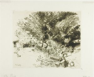 At the Well by Louis Auguste Lepère