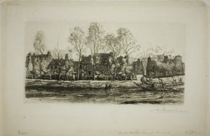 Banks of the Somme at Amiens by Louis Auguste Lepère