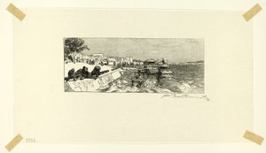 Bercy Wharf, plate two from Along the Seine and the Boulevards by Louis Auguste Lepère