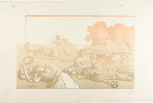 Modern Bucolic by Louis Auguste Lepère
