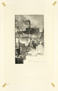 Gobelin District, plate 20 from Along the Seine and the Boulevards by Louis Auguste Lepère