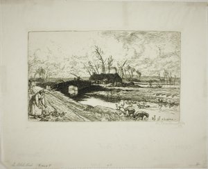 The Little Bridge by Louis Auguste Lepère
