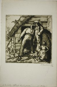 The Poulterer by Louis Auguste Lepère