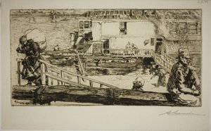 The Washhouse by Louis Auguste Lepère