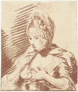 Young Mother Feeding Her Child with a Bottle by Louis Bernard Coclers