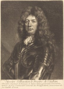 Portrait of Sebastien Le Prestre de Vauban by Louis Bernard after François de Troy