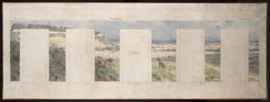 Sketch for the Bagnolet Town Hall: View of the Surroundings of Bagnolet (East)