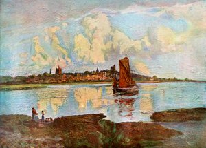 Maldon, from Heybridge, Essex by Louis Burleigh Bruhl