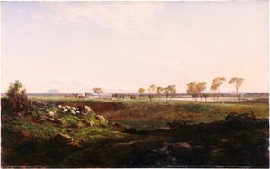 Mount Fyans Woolshed by Louis Buvelot