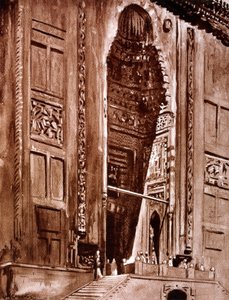 Entrance to the Mosque of Sultan Hassan by Louis Cabanes