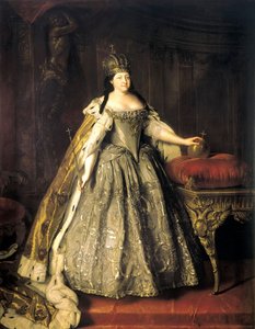 Portrait of Empress Anna Ioannovna by Louis Caravaque