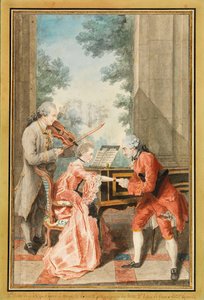 Mademoiselle Delong de Genève, Monsieur Philippe and Monsieur de Texier by Louis Carrogis Carmontelle
