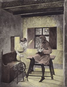 Simona spinning, Fourth Day, Seventh Story by Louis Chalon