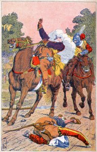 Death of Gustavus Adolphus of Sweden by Louis Charles Bombled