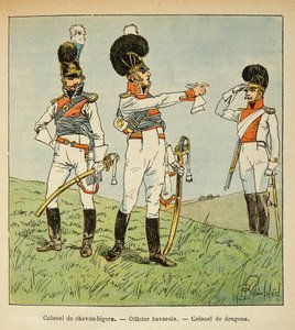 Bavarian Military: Colonel of Light Horses; Bavarian Officer; Colonel of Dragons