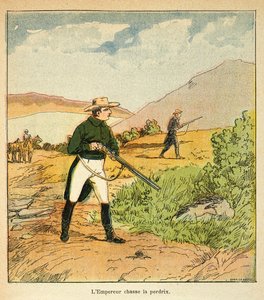 Napoleon Hunting with Las Cases in Ste Helene in August 1816