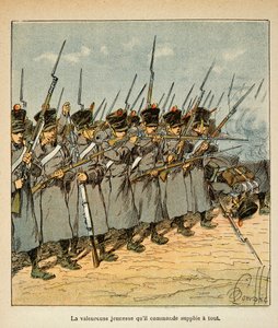 The French during the Battle of Lutzen in 1813 from the book 