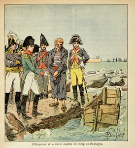 An English sailor seeking to join his country liberated by the Emperor at the camp of Boulogne (Illustration from 