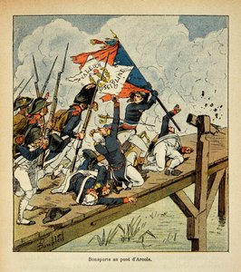 Bonaparte at the Bridge of Arcole by Louis Charles Bombled