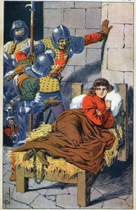 Joan of Arc in prison by Louis Charles Bombled